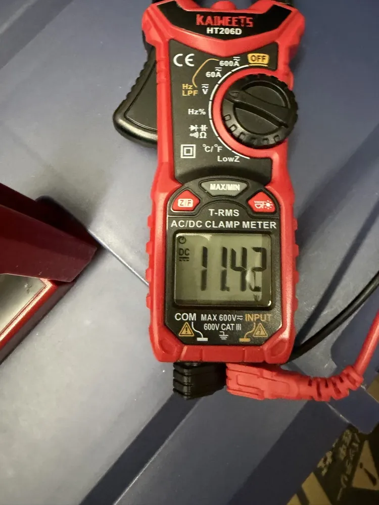 回復後の電圧測定