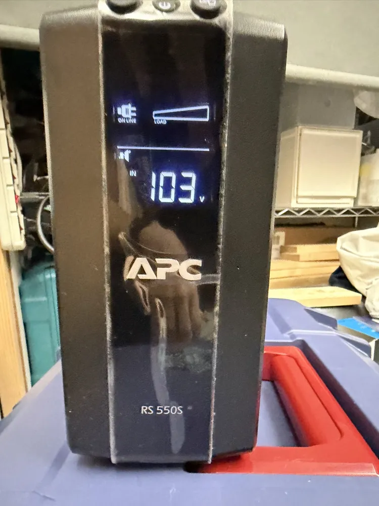 UPS接続後エラー表示