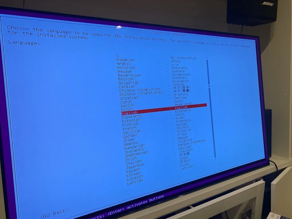 Ubuntu インストール画面 1
