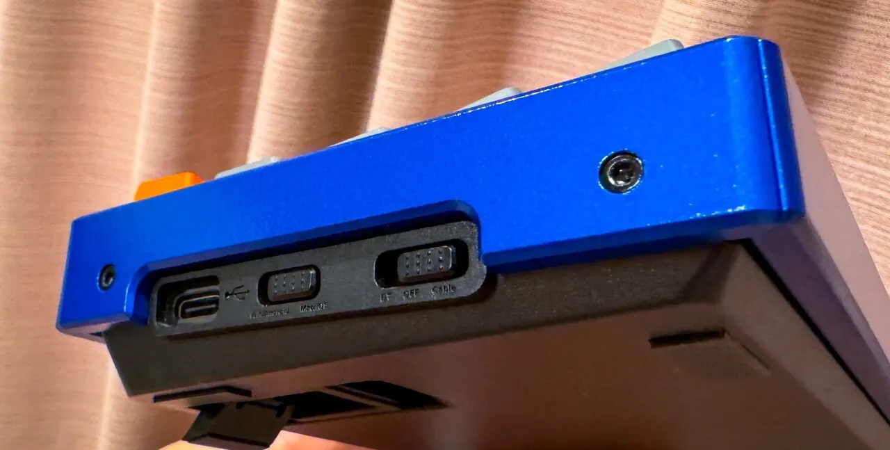 Reassembled keyboard - angle 1