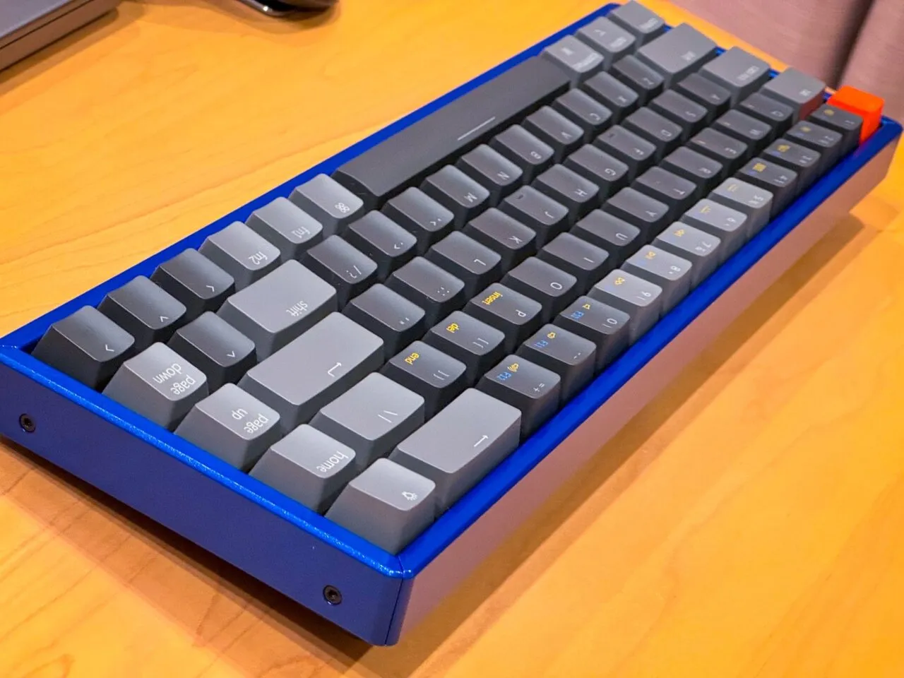 Reassembled keyboard - top view