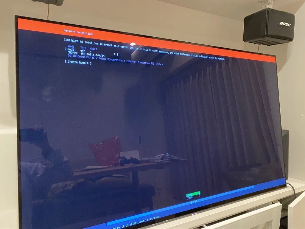 ネットワーク設定画面