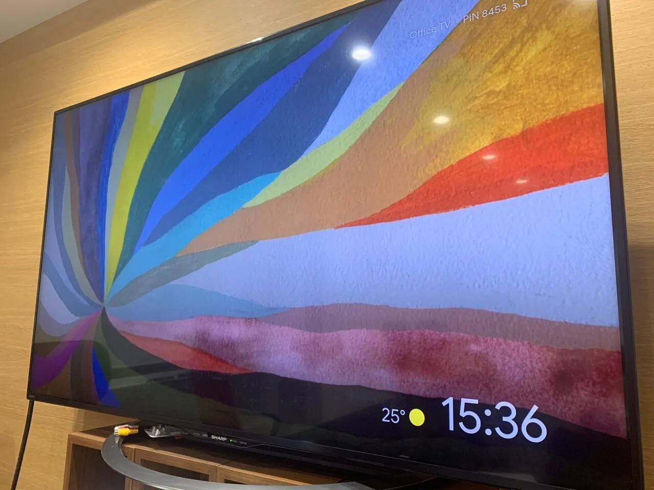 会議室テレビのChromecast設置