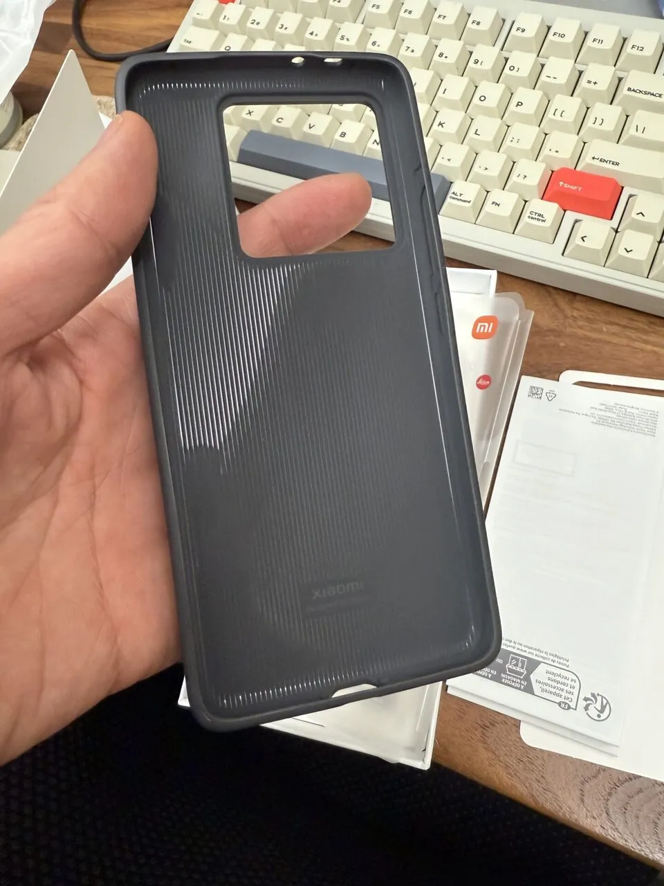 スマホケース装着