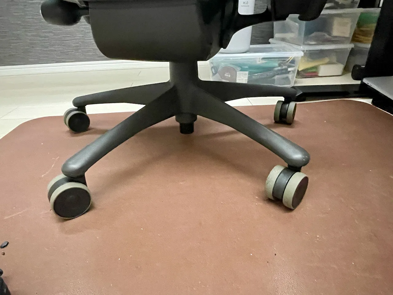 交換完了後の椅子