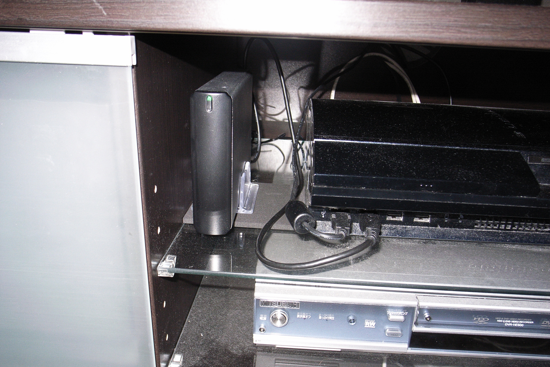 設置後のHDD