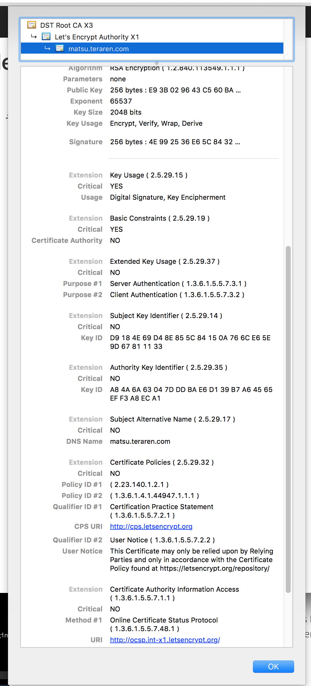 ssl certificate by letsencrypt