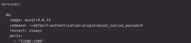 docker-composeの設定例