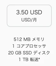 AWS Lightsail料金表