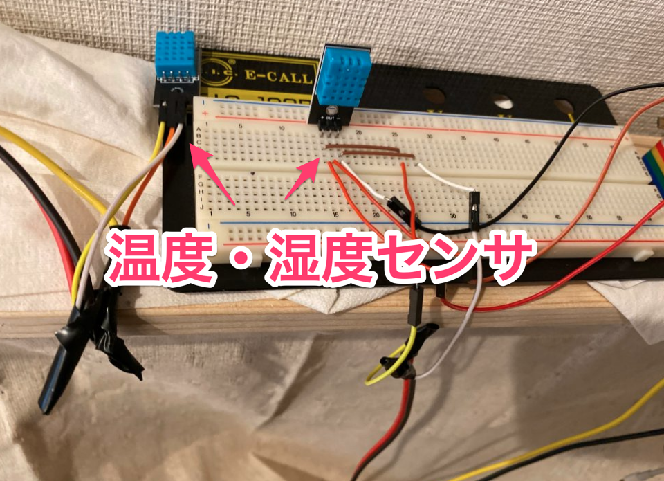 室内外の温度温度の変化を記録