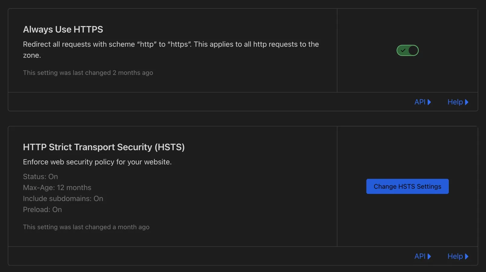 SSL/TLS設定画面