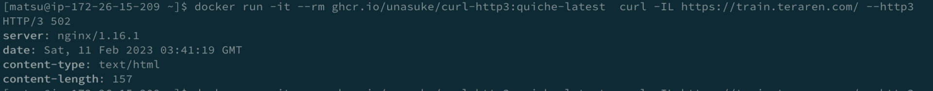 curl-http3エラー表示