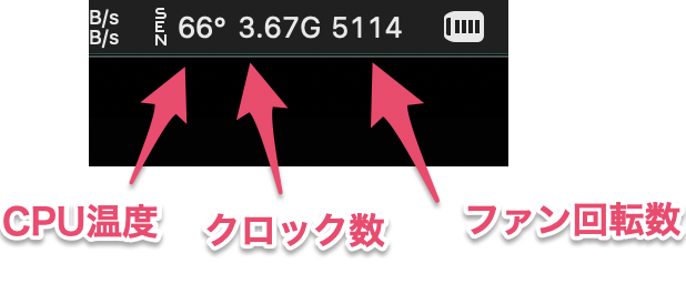 iStats Menu設定画面