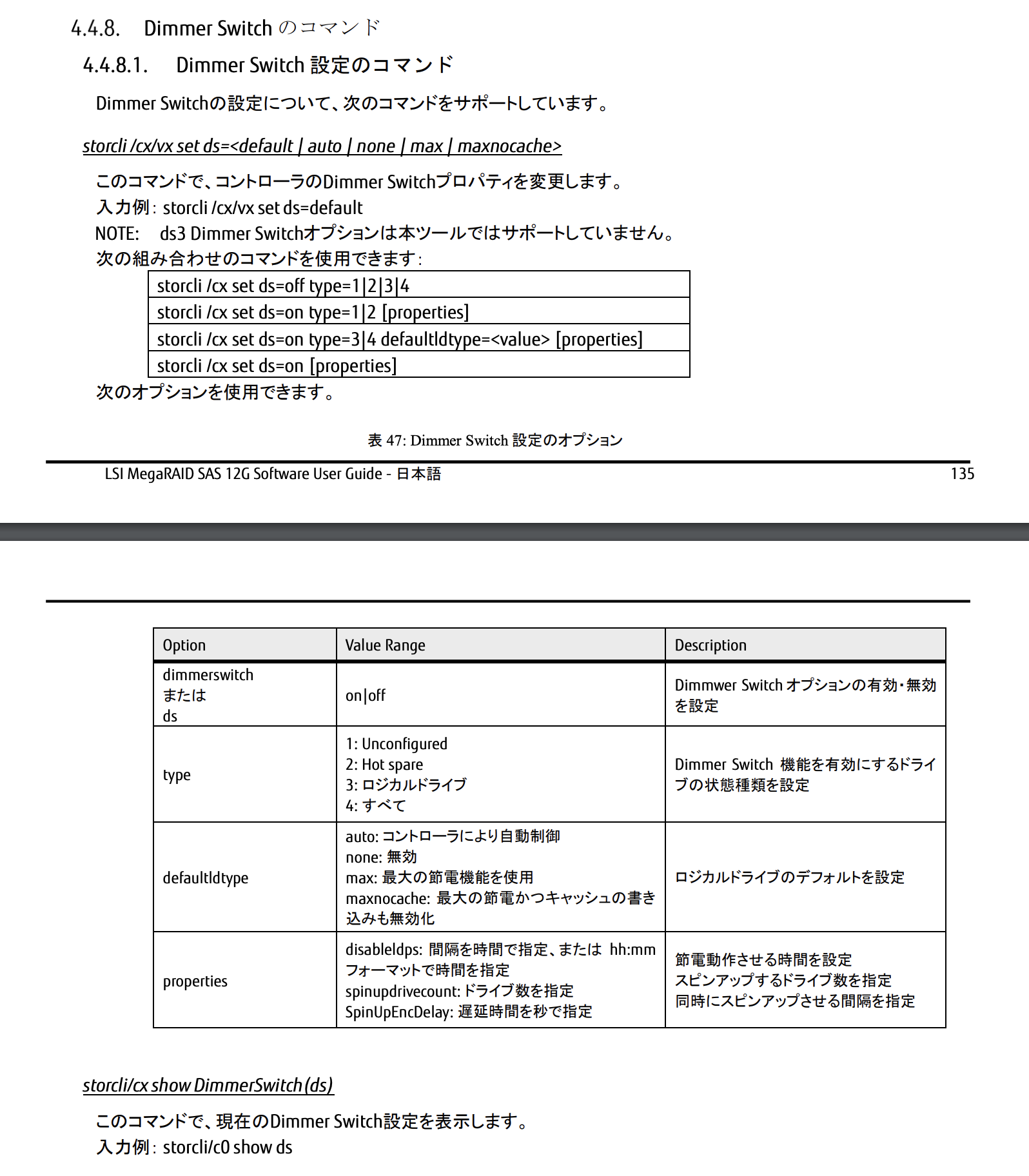 MegaRAID設定画面