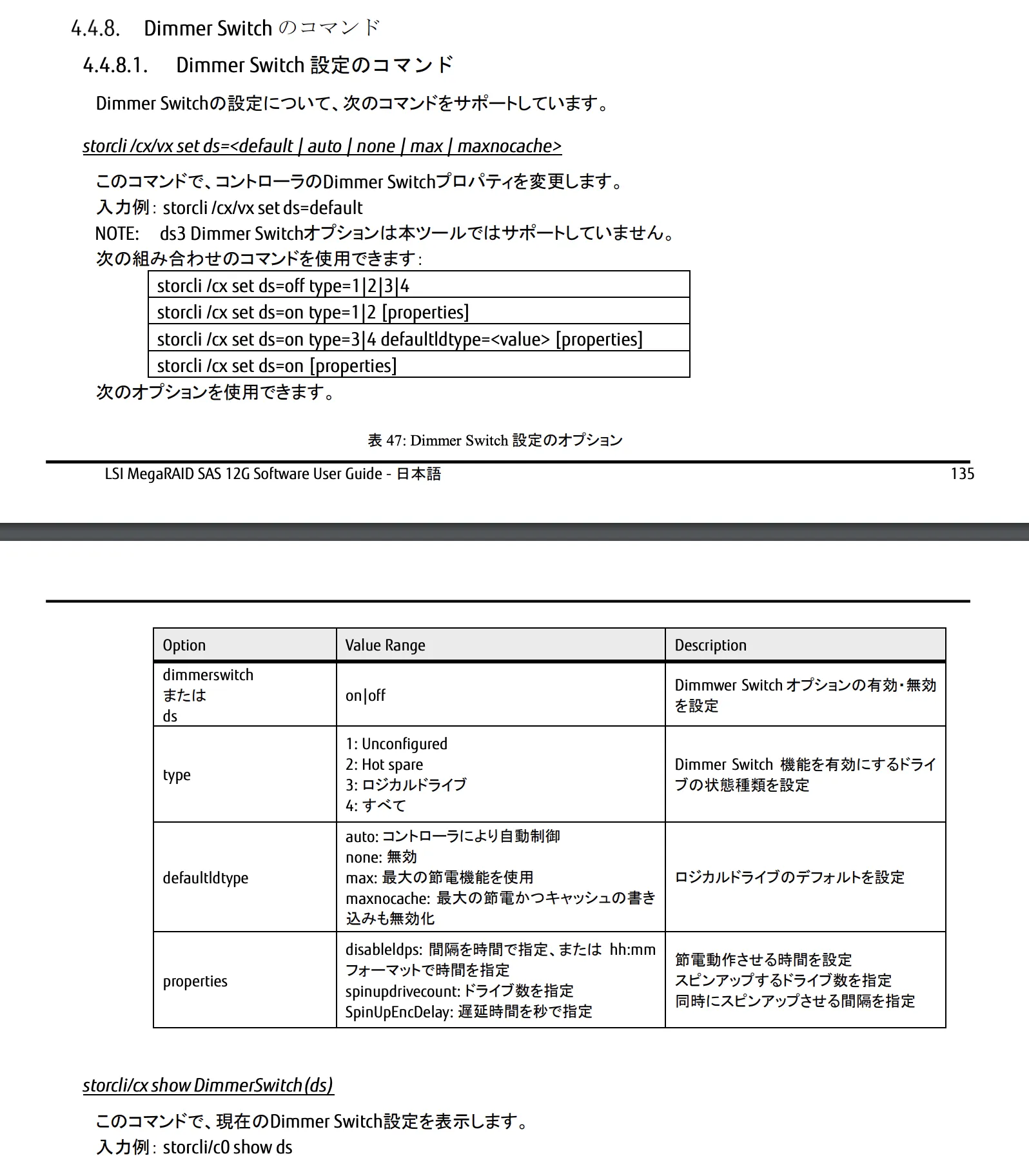 MegaRAID設定画面