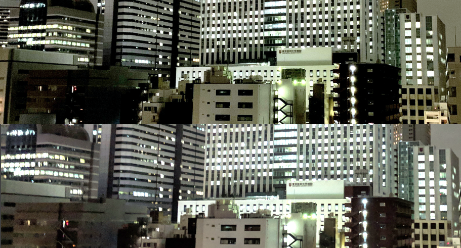 夜景写真比較