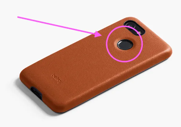 Pixel3背面指紋センサー