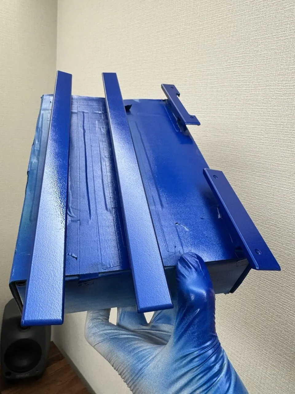 Frame after clear coat