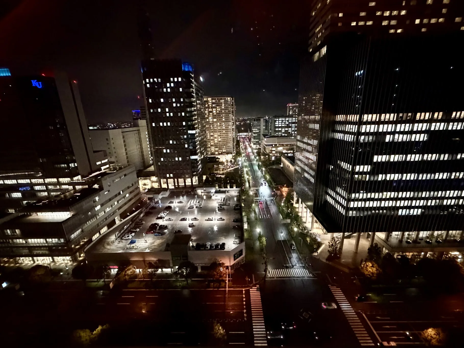 部屋から見た夜景