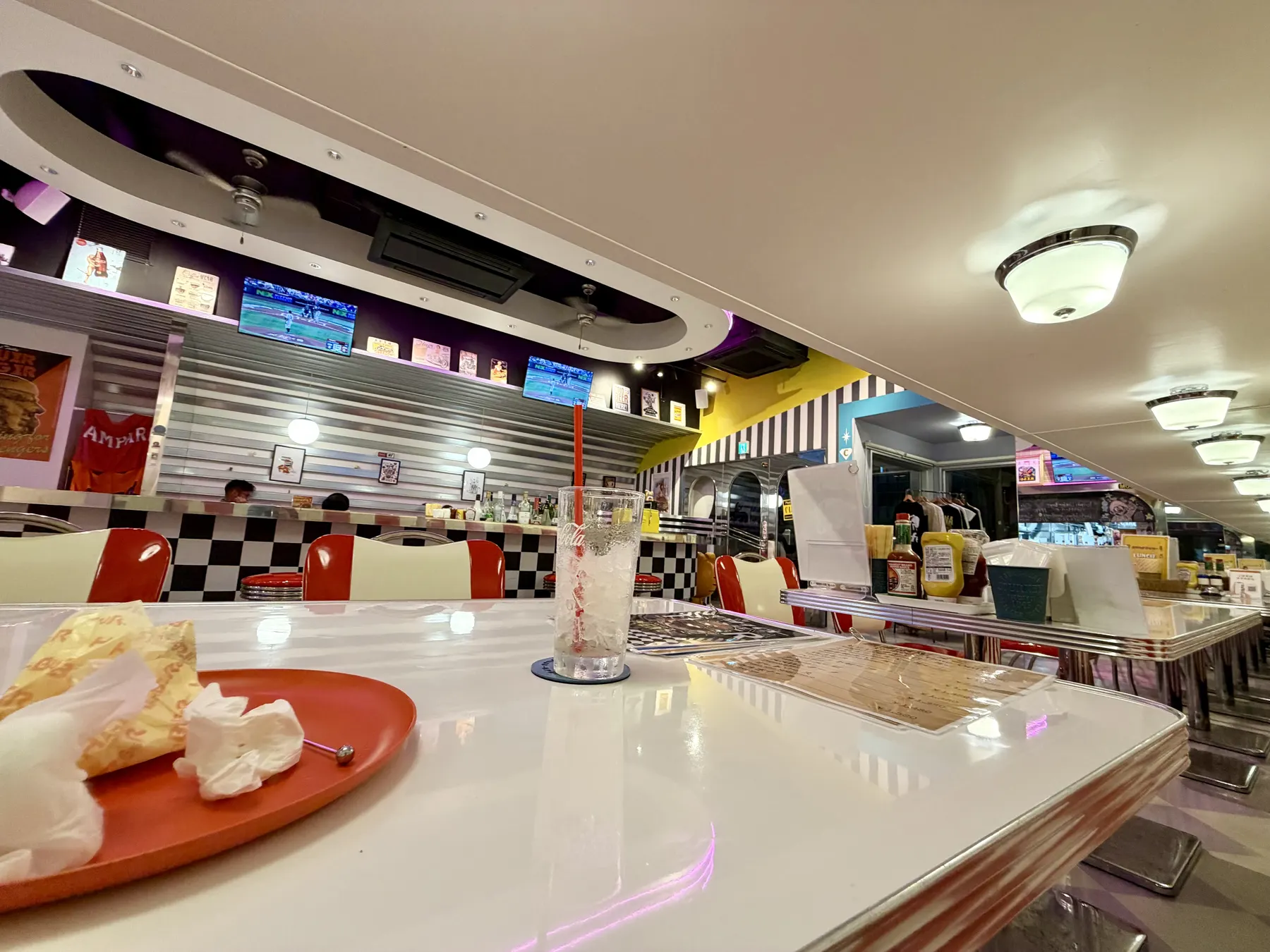 ダイナー風の店内