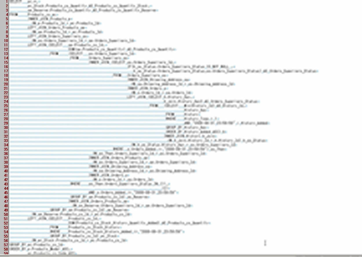 長いSQL