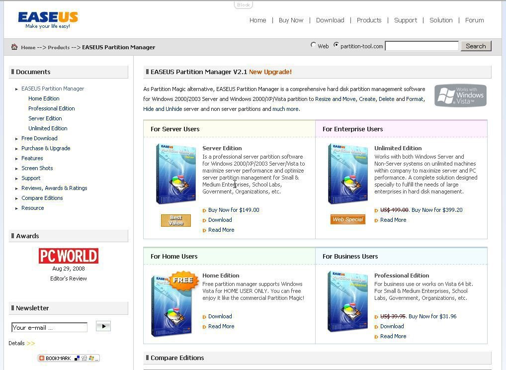 Partition Magicに代わるパーティション分割アプリ