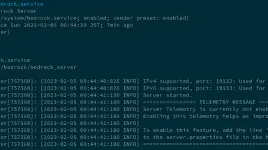 Minecraft Server (統合版) をsystemdによる自動起動設定