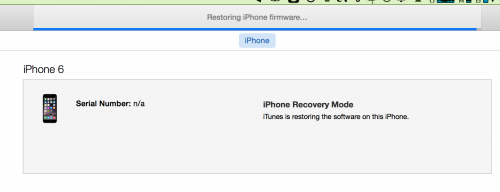 restoring iphone firmware